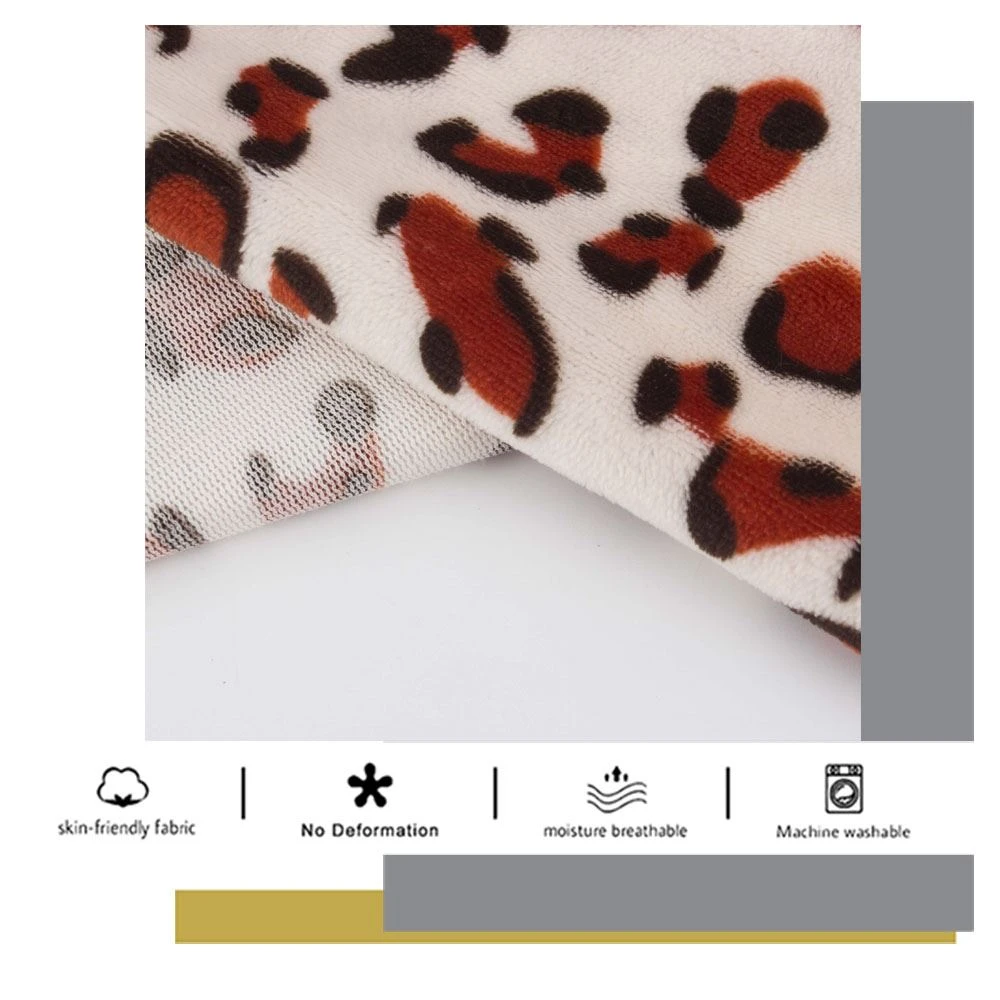 Leopard Print Flannel Fleece Fabric Leopard Print Flannel Fleece Fabric